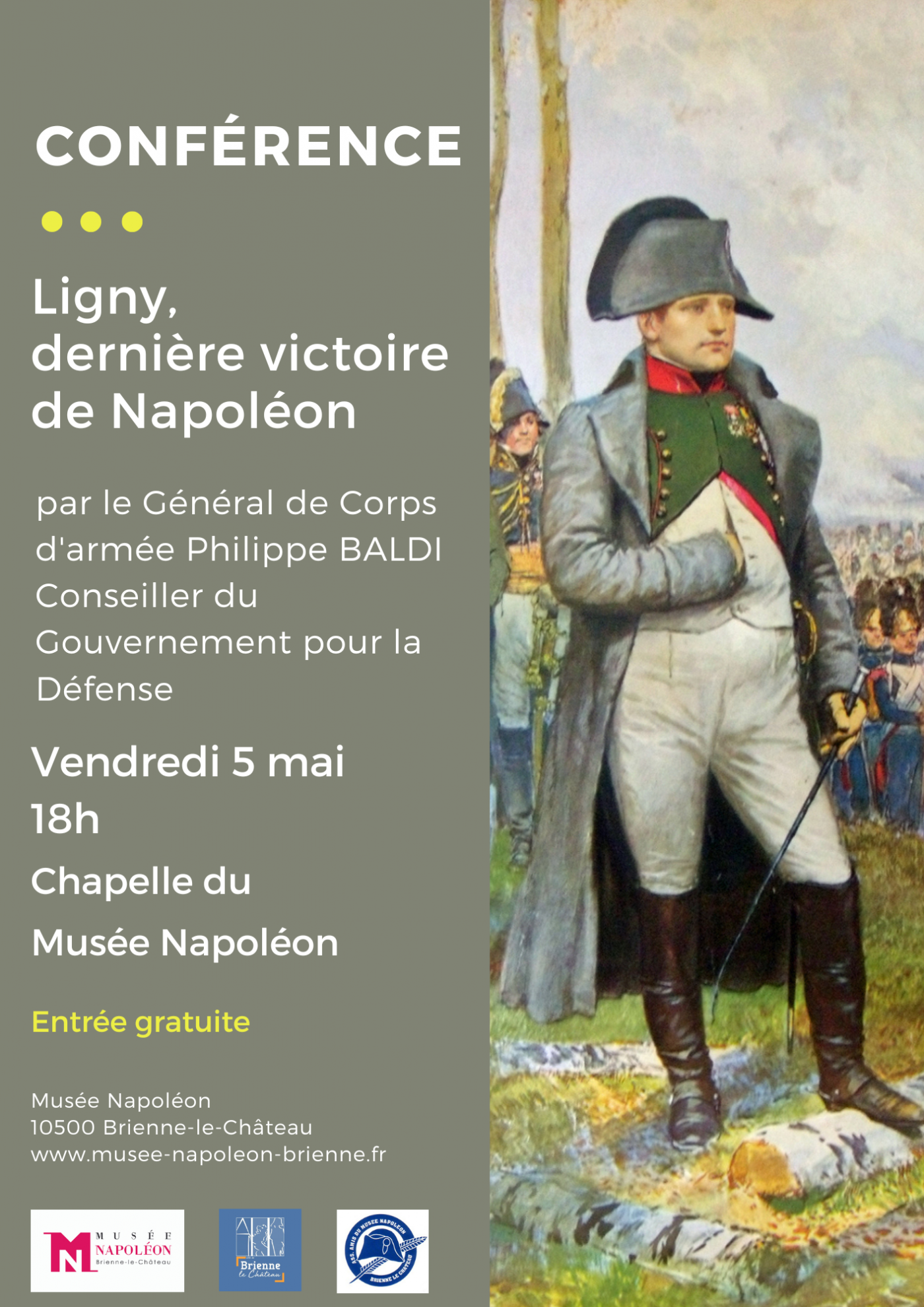 Conférence "Ligny, dernière victoire de Napoléon"