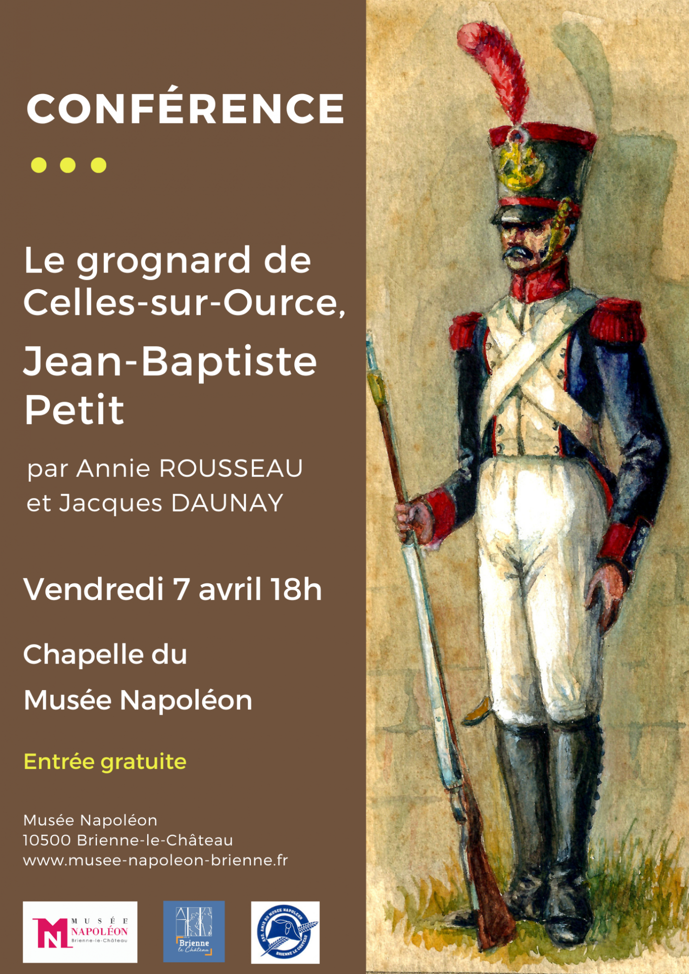 Conférence "Le grognard de Celles-sur-Ource, Jean-Baptiste Petit"