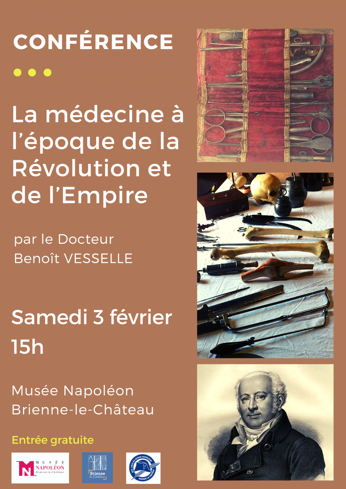 Conférence "La médecine à l'époque de la Révolution et de l'Empire"