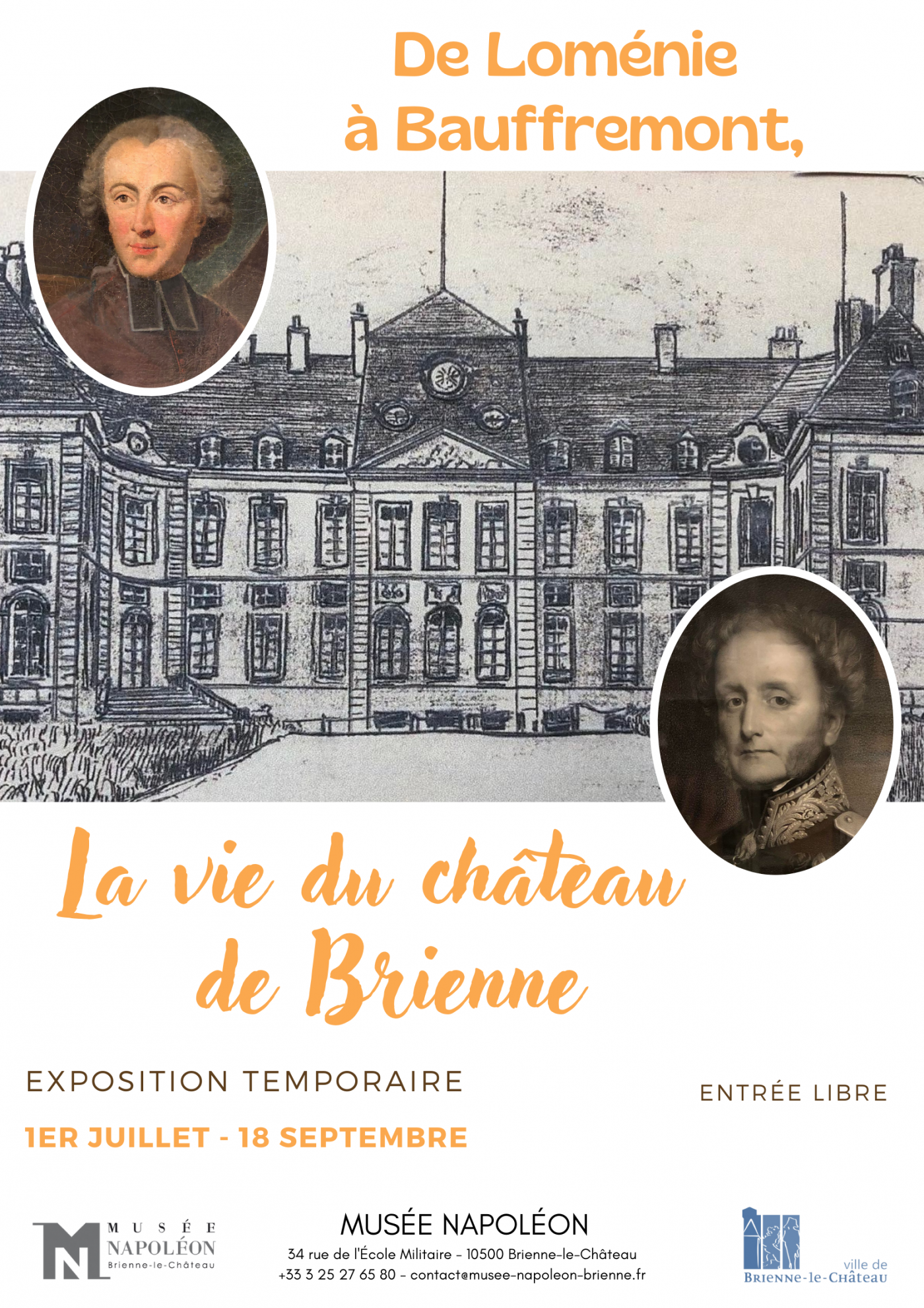 Exposition temporaire "De Loménie à Bauffremont, la vie du château de Brienne"