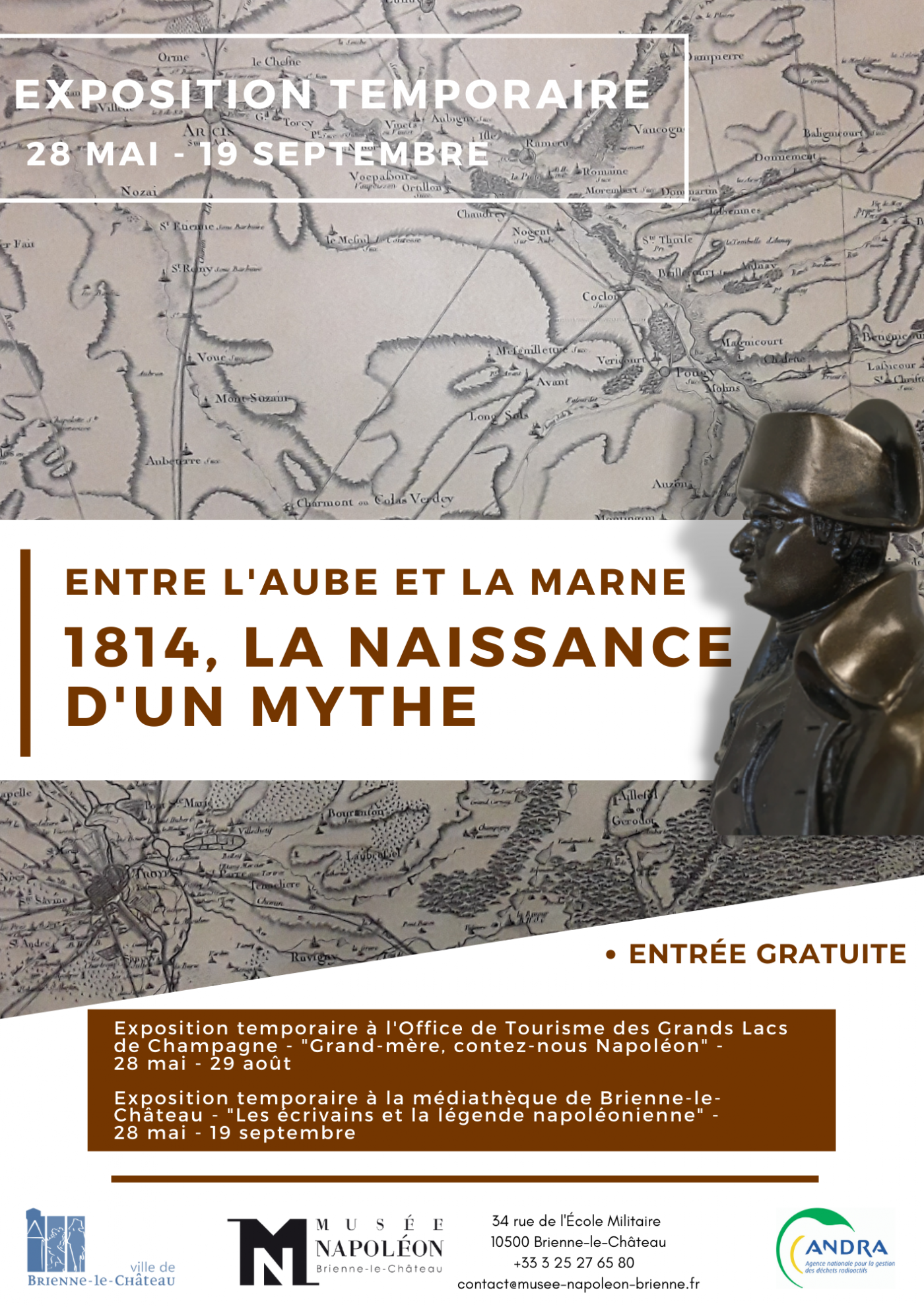 Exposition temporaire Entre l'Aube et le Marne - 1814, La naissance d'un mythe